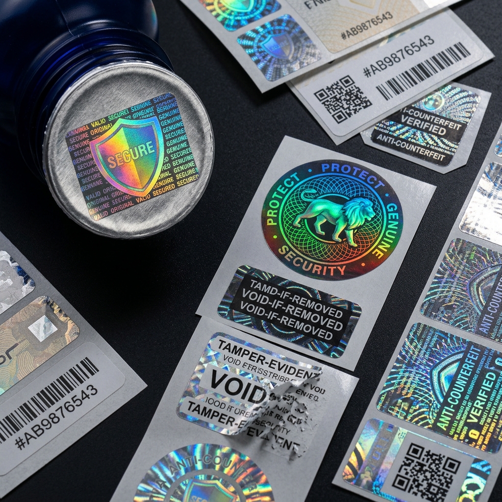 Security printing hologram labels tamper evident seals Nigeria